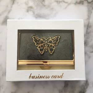 Butterfly stone Card holder